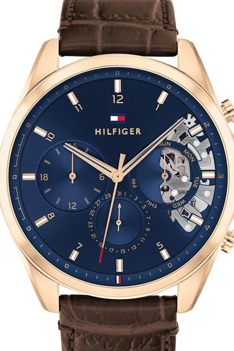 Tommy Hilfiger Ceas cu o curea de piele si functii multiple - Pled.ro