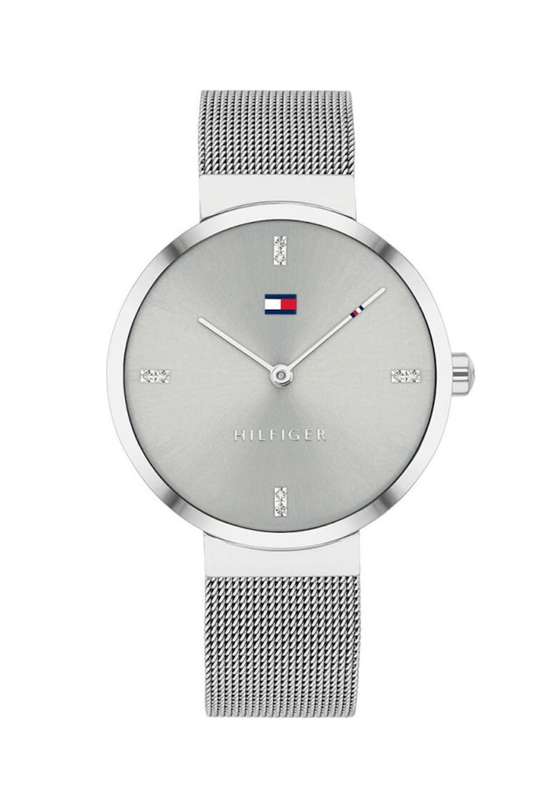 Tommy Hilfiger Ceas quartz cu bratara cu model tip plasa din otel inoxidabil - Pled.ro