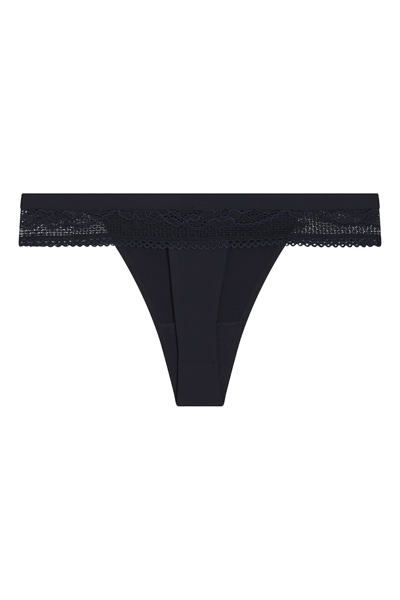 Tommy Hilfiger Chiloti tanga cu insertie de dantela - Pled.ro