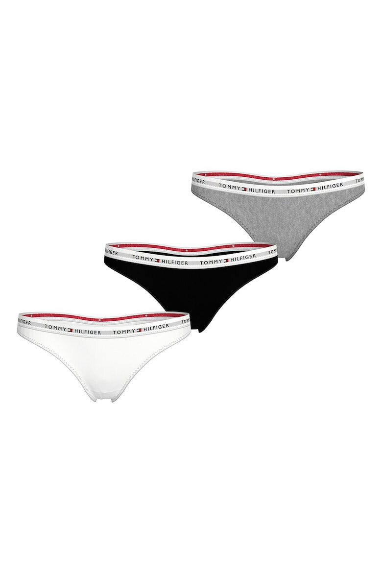 Tommy Hilfiger Chiloti tanga cu logo - 3 perechi - Pled.ro