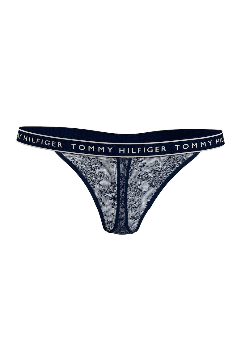 Tommy Hilfiger Chiloti tanga din dantela cu logo - Pled.ro