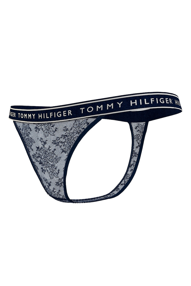 Tommy Hilfiger Chiloti tanga din dantela cu logo - Pled.ro