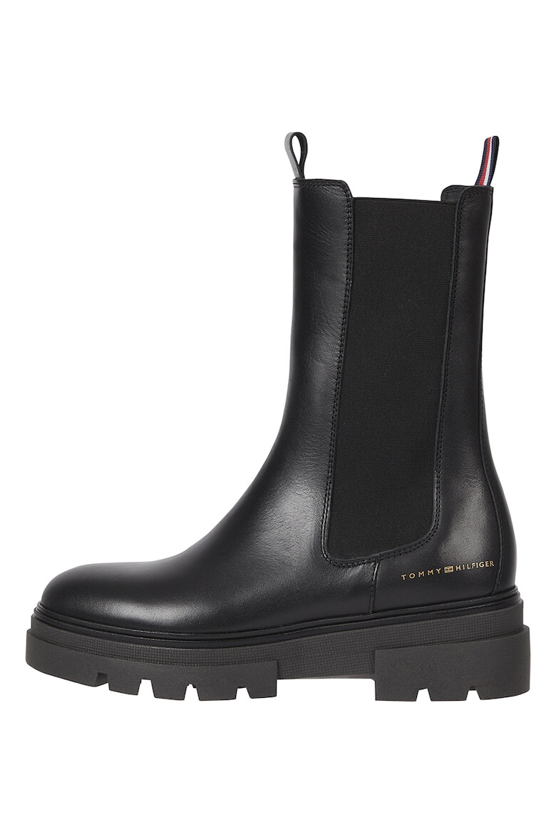 Tommy Hilfiger Cizme Chelsea mid-calf de piele - Pled.ro