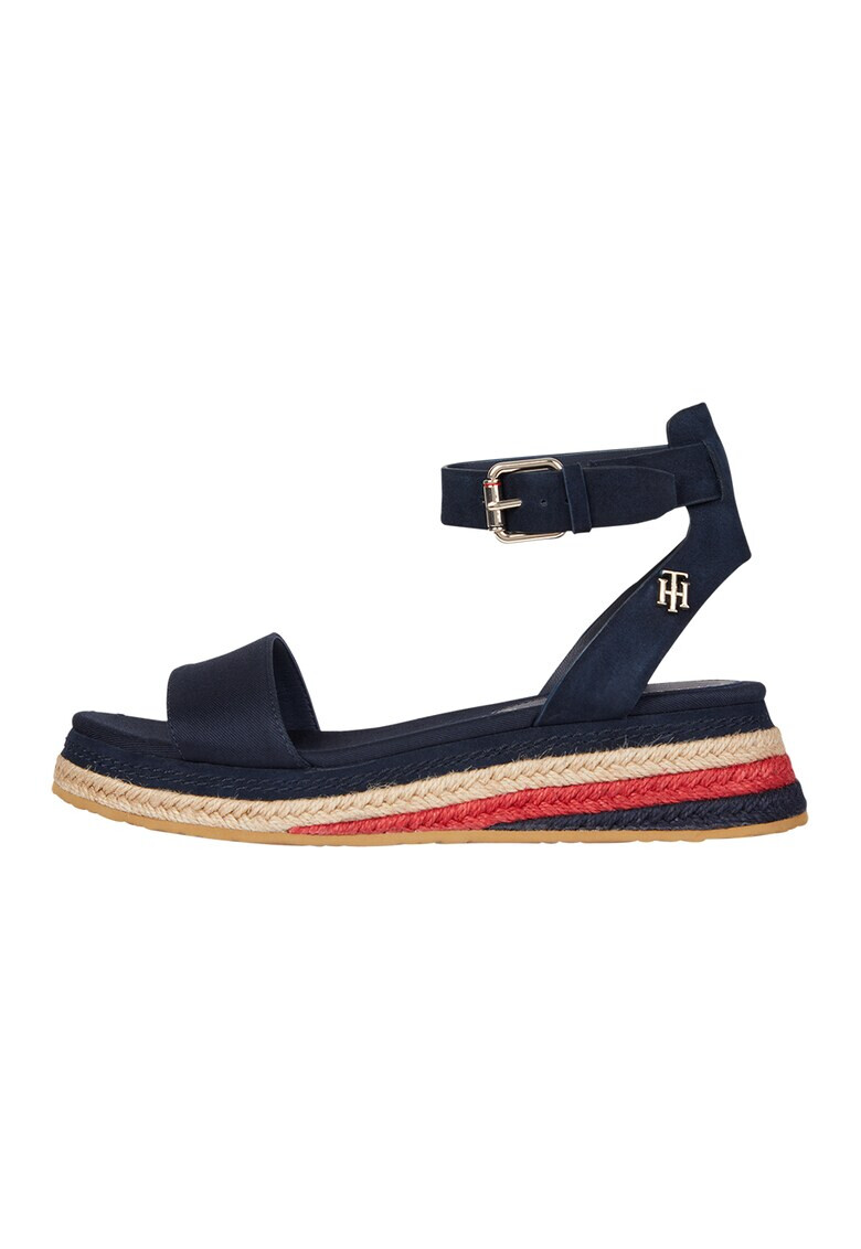 Tommy Hilfiger Espadrile cu bareta pe glezna si talpa wedge - Pled.ro