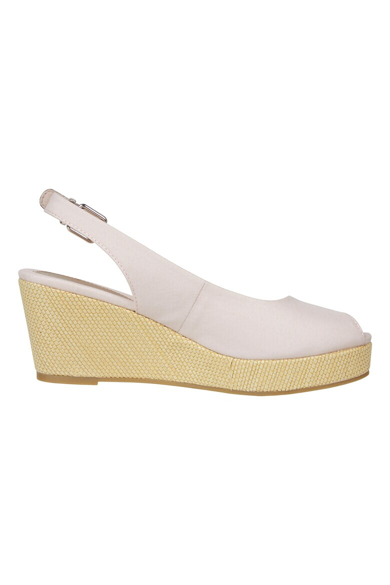 Tommy Hilfiger Espadrile wedge cu varf decupat Elba - Pled.ro