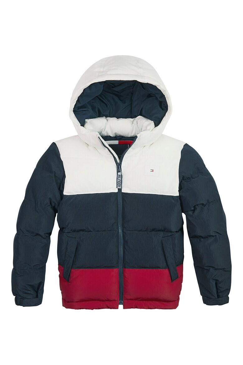 Tommy Hilfiger Geaca cu gluga si design colorblock - Pled.ro