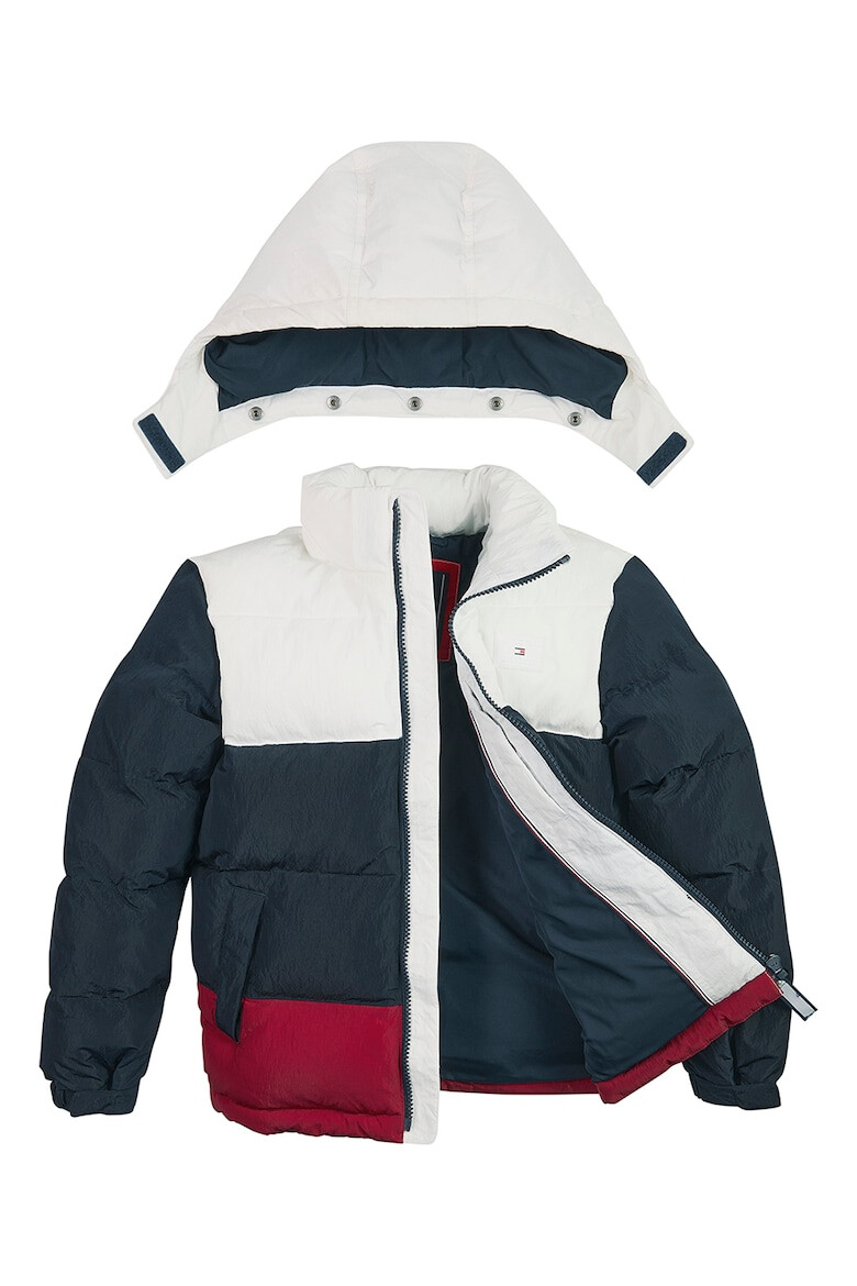 Tommy Hilfiger Geaca cu gluga si design colorblock - Pled.ro