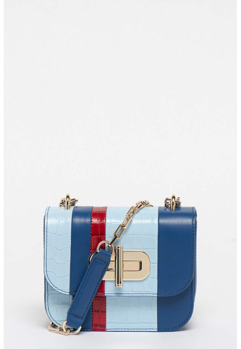 Tommy Hilfiger Geanta crossbody de piele cu model colorblock - Pled.ro