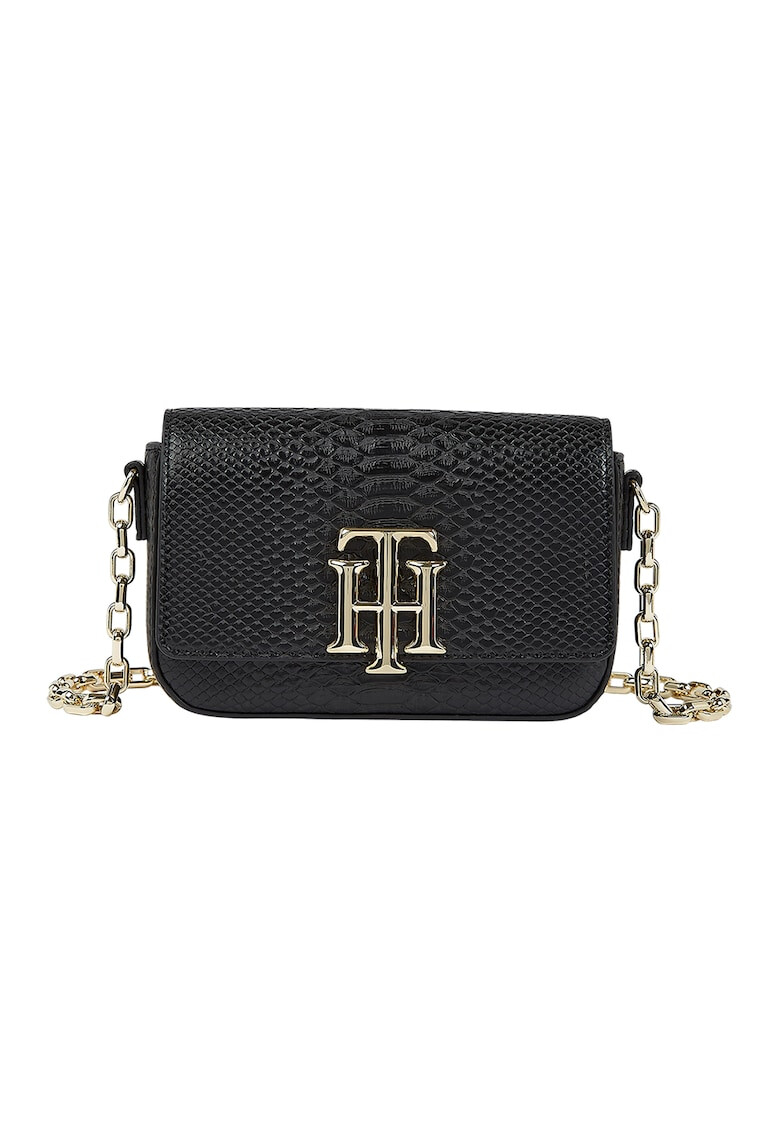 Tommy Hilfiger Geanta crossbody de piele ecologica cu aspect de piele de sarpe - Pled.ro