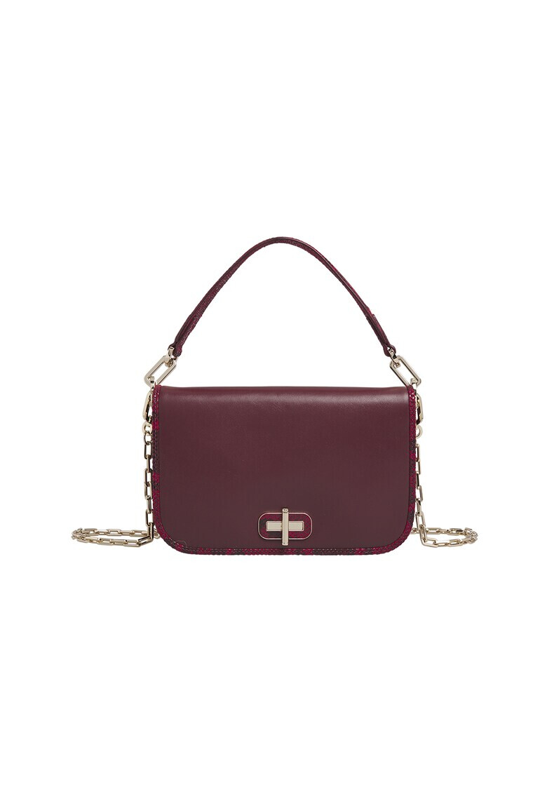 Tommy Hilfiger Geanta crossbody din piele cu garnituri cu aspect de piele de crocodil - Pled.ro