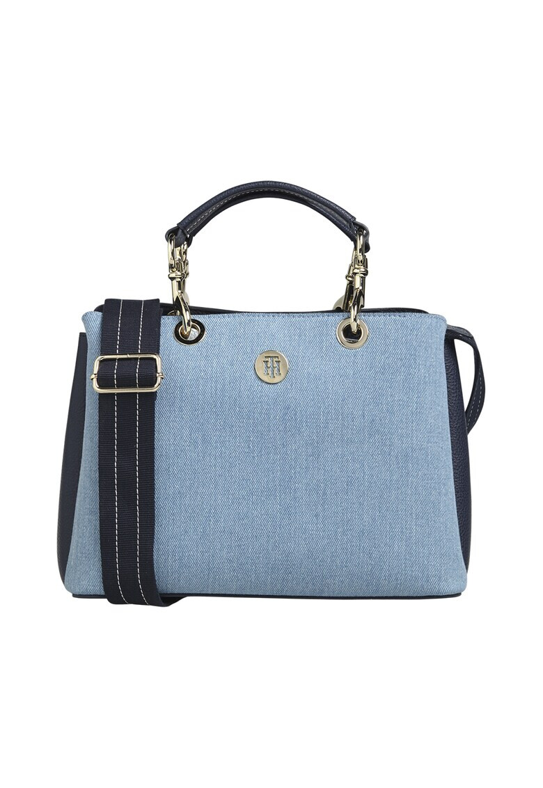 Tommy Hilfiger Geanta satchel din denim Core - Pled.ro