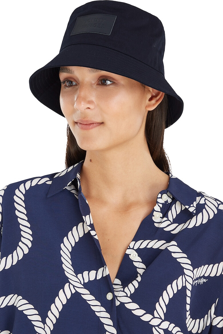 Tommy Hilfiger Palarie bucket de bumbac organic cu aplicatie logo - Pled.ro