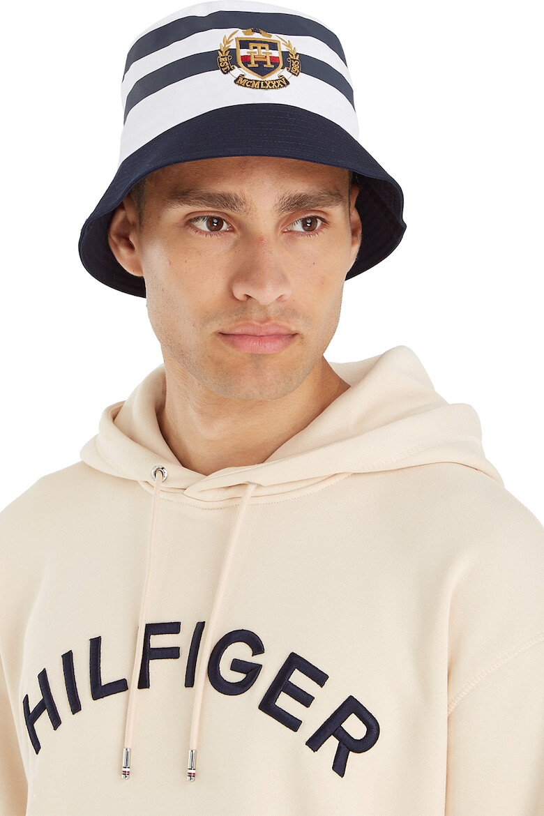 Tommy Hilfiger Palarie bucket de bumbac organic cu logo brodat - Pled.ro