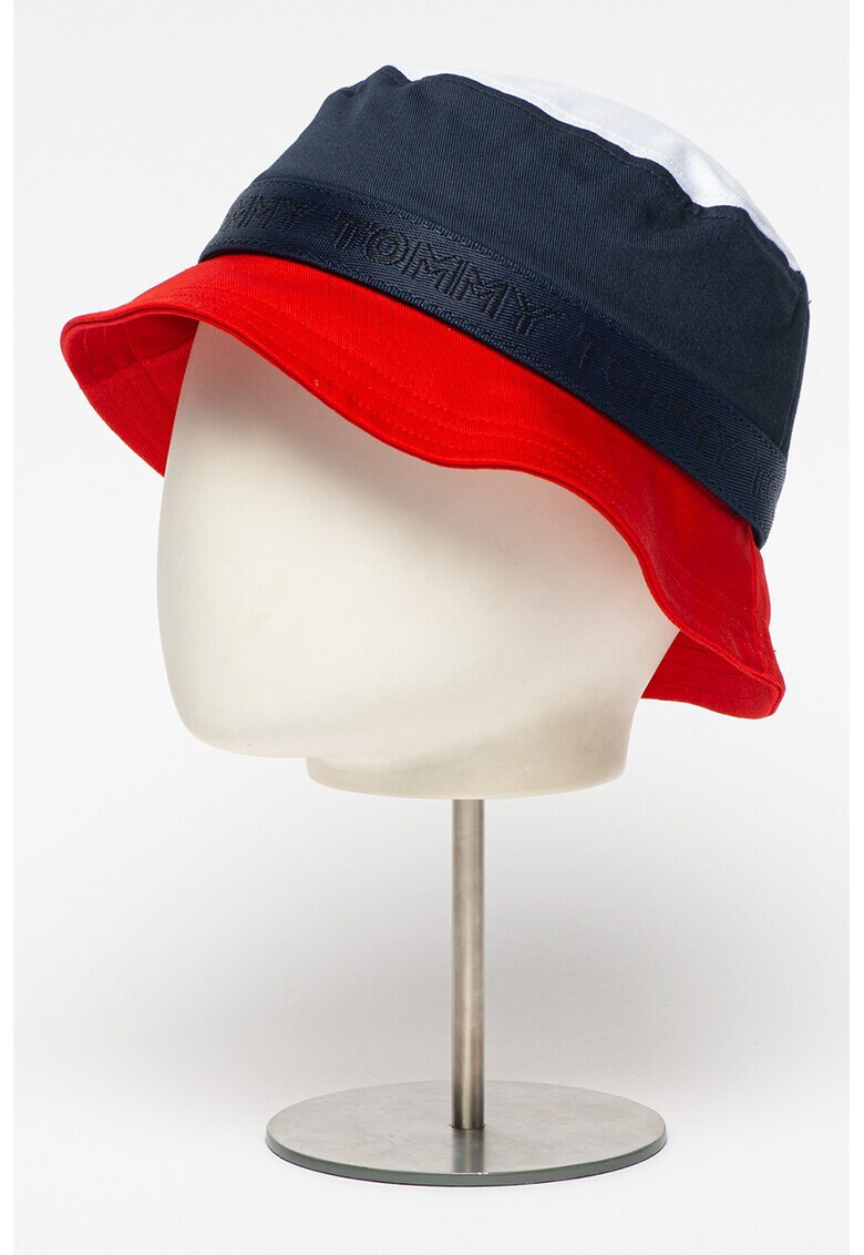 Tommy Hilfiger Palarie bucket de bumbac organic cu logo brodat Signature - Pled.ro