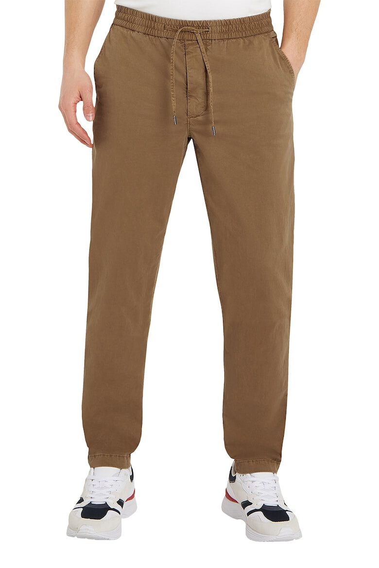 Tommy Hilfiger Pantaloni chino cu talie medie si snur - Pled.ro