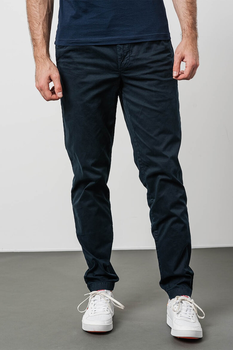 Tommy Hilfiger Pantaloni chino cu talie medie si snur - Pled.ro