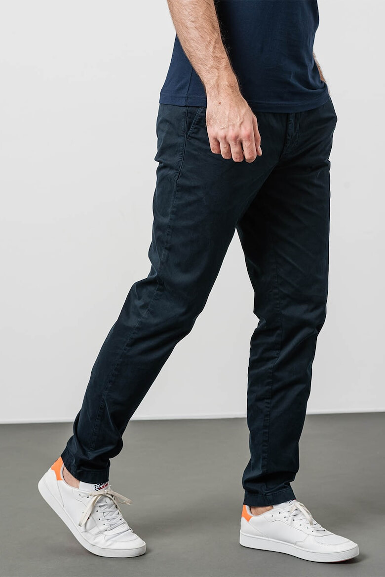 Tommy Hilfiger Pantaloni chino cu talie medie si snur - Pled.ro