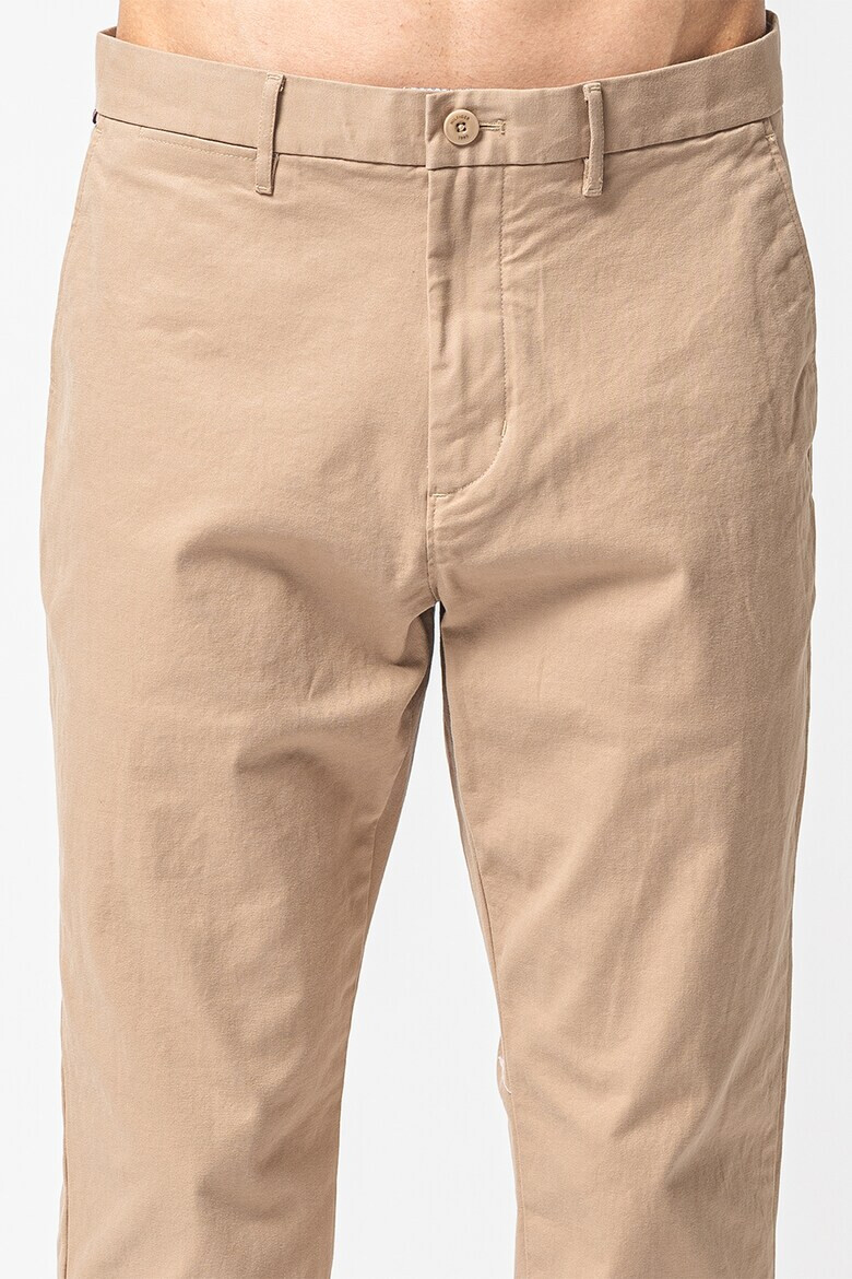 Tommy Hilfiger Pantaloni chino din amestec de bumbac cu talie medie - Pled.ro