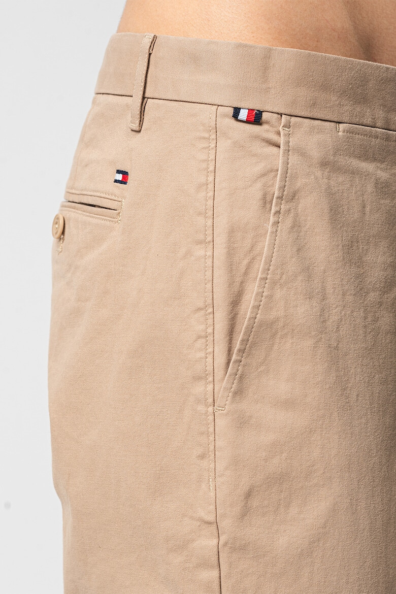 Tommy Hilfiger Pantaloni chino din amestec de bumbac cu talie medie - Pled.ro