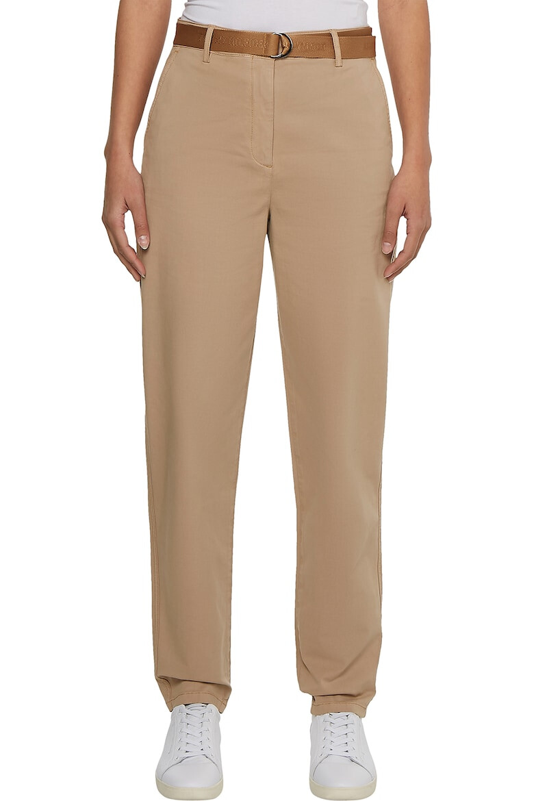 Tommy Hilfiger Pantaloni chino din amestec de bumbac organic cu o curea - Pled.ro