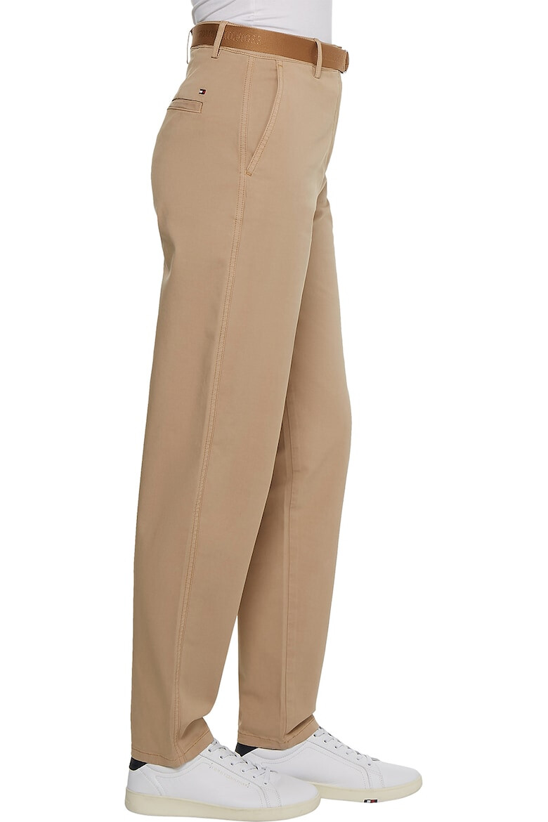 Tommy Hilfiger Pantaloni chino din amestec de bumbac organic cu o curea - Pled.ro