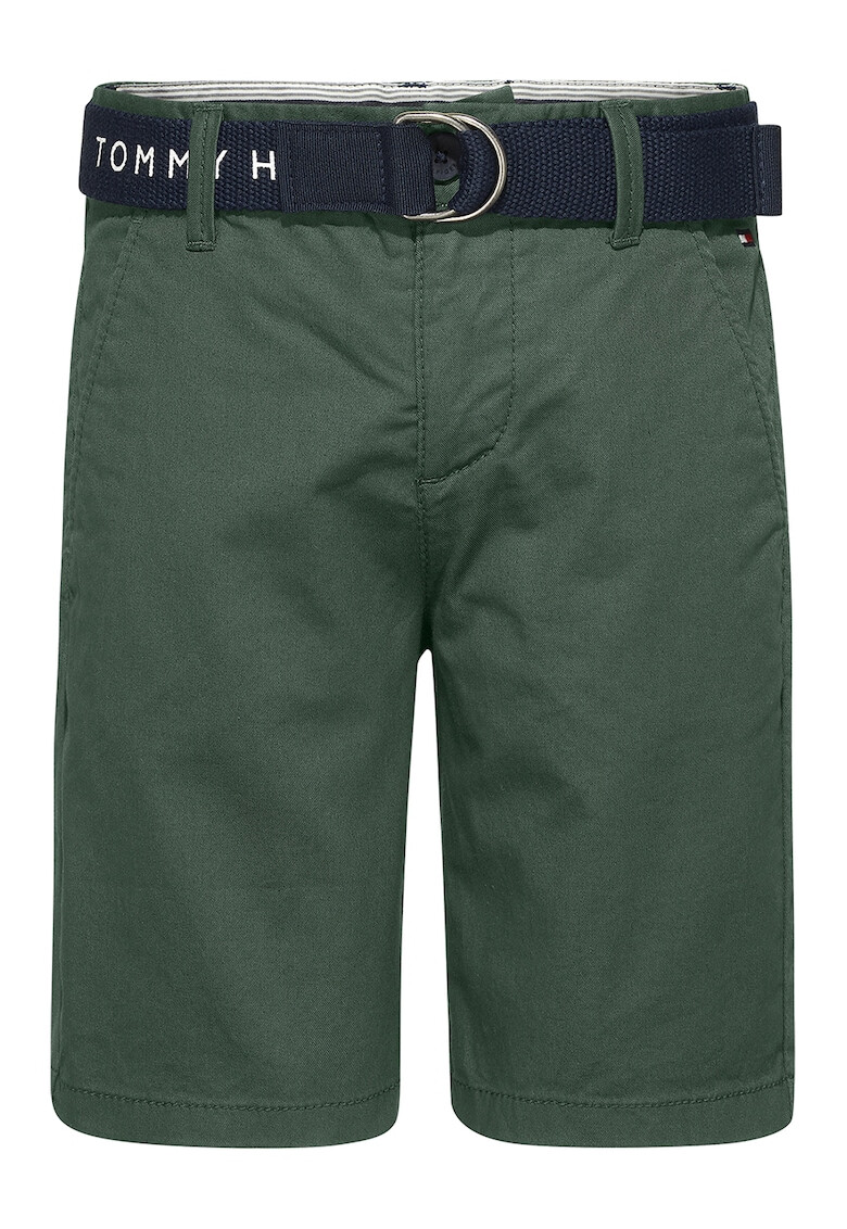 Tommy Hilfiger Pantaloni chino din amestec de bumbac organic cu o curea - Pled.ro