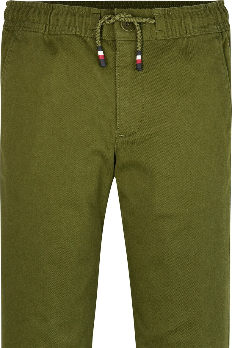 Tommy Hilfiger Pantaloni chino din amestec de lyocell cu talie elastica - Pled.ro