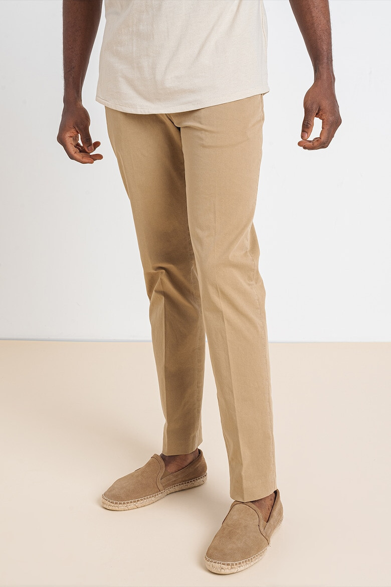 Tommy Hilfiger Pantaloni chino drepti din amestec de bumbac organic Denton - Pled.ro