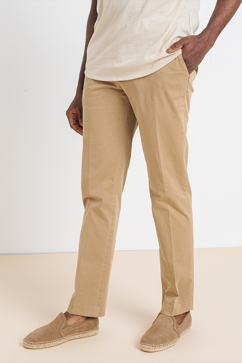 Tommy Hilfiger Pantaloni chino drepti din amestec de bumbac organic Denton - Pled.ro