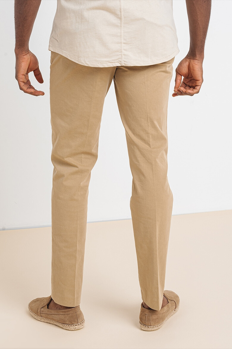 Tommy Hilfiger Pantaloni chino drepti din amestec de bumbac organic Denton - Pled.ro