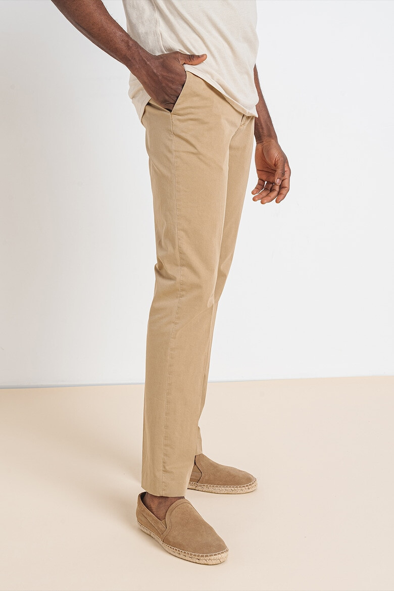 Tommy Hilfiger Pantaloni chino drepti din amestec de bumbac organic Denton - Pled.ro