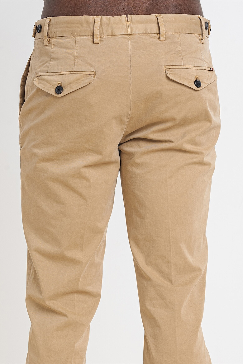 Tommy Hilfiger Pantaloni chino drepti din amestec de bumbac organic Denton - Pled.ro