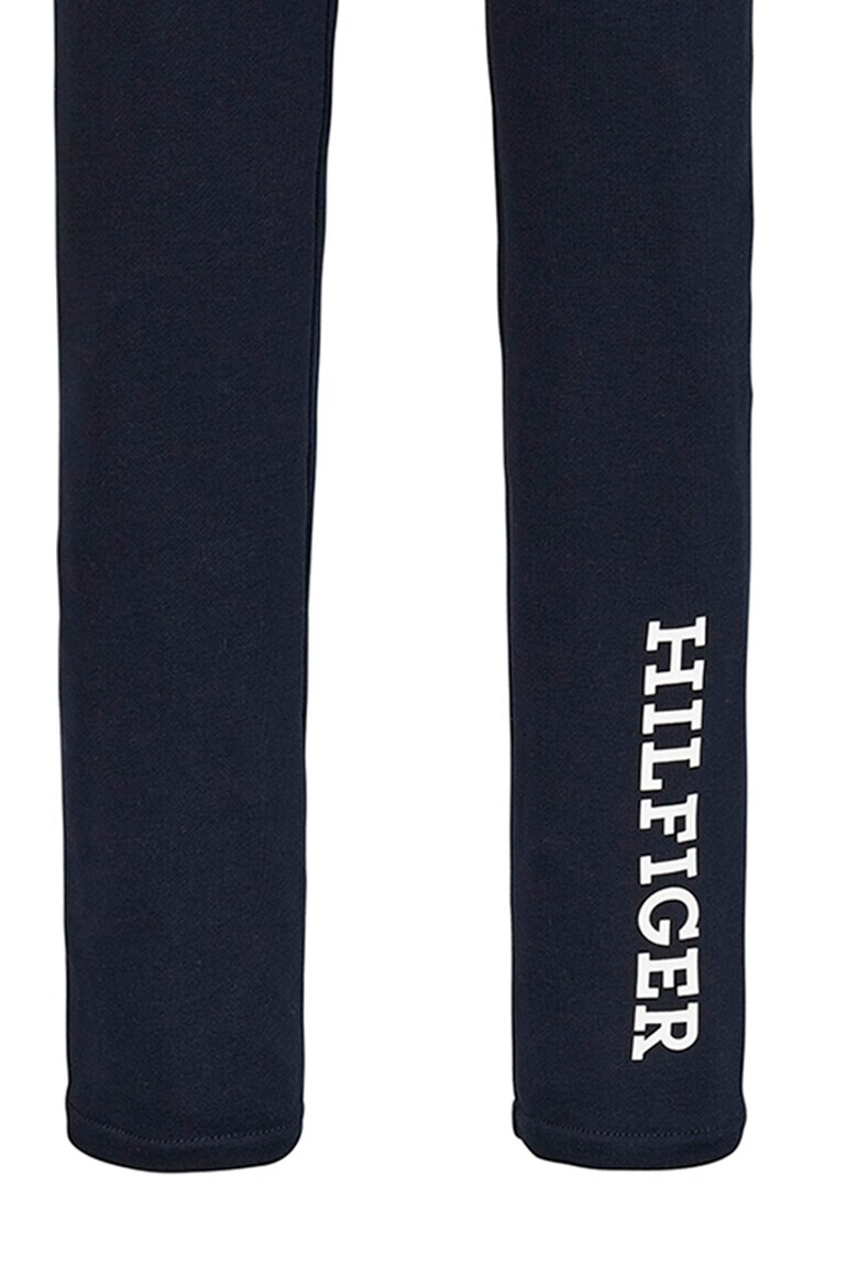 Tommy Hilfiger Pantaloni din amestec de bumbac organic cu imprimeu logo - Pled.ro