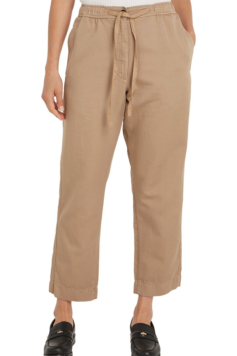 Tommy Hilfiger Pantaloni din amestec de bumbac organic cu snur - Pled.ro