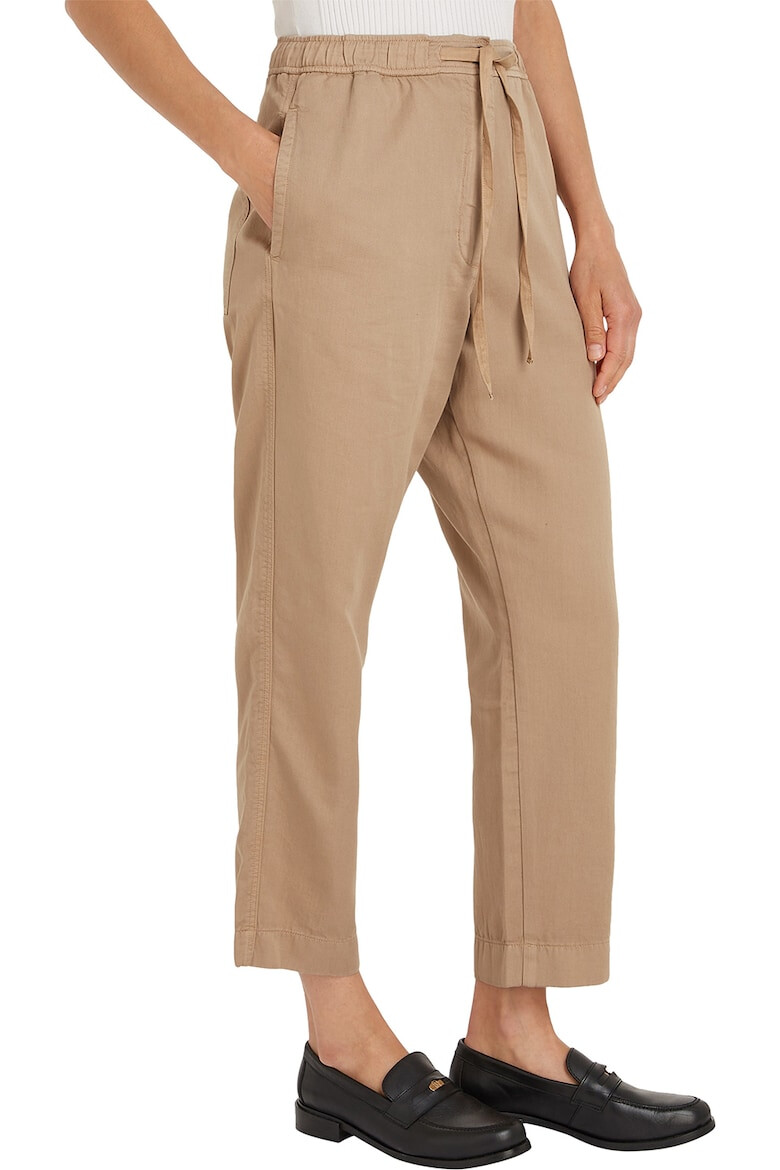 Tommy Hilfiger Pantaloni din amestec de bumbac organic cu snur - Pled.ro