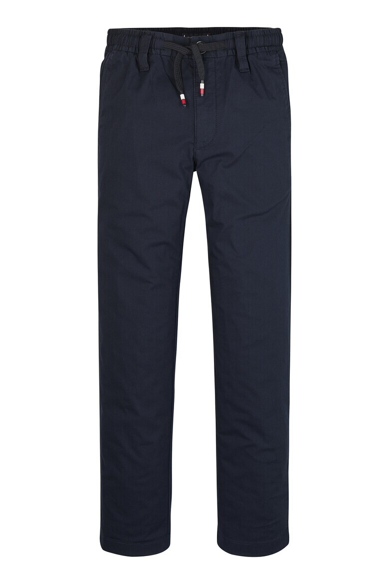 Tommy Hilfiger Pantaloni din amestec de bumbac organic cu snur in talie - Pled.ro