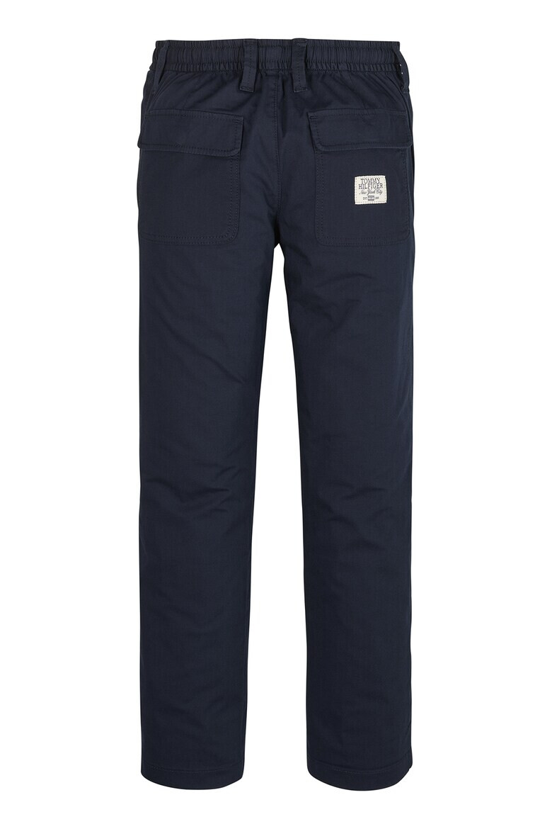 Tommy Hilfiger Pantaloni din amestec de bumbac organic cu snur in talie - Pled.ro