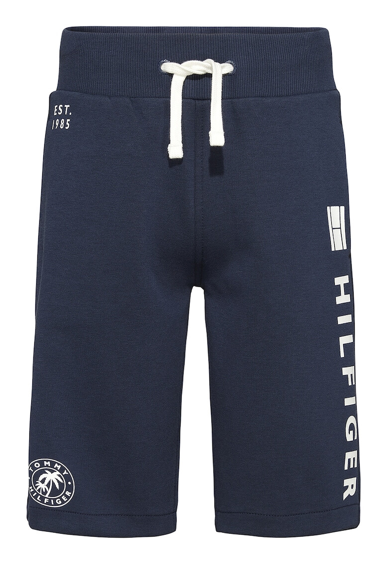 Tommy Hilfiger Pantaloni scurti din amestec de bumbac organic cu snur de ajustare in talie - Pled.ro