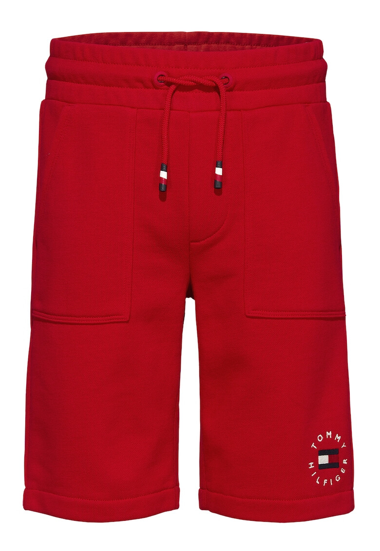 Tommy Hilfiger Pantaloni scurti din amestec de bumbac organic cu snururi de ajustare - Pled.ro