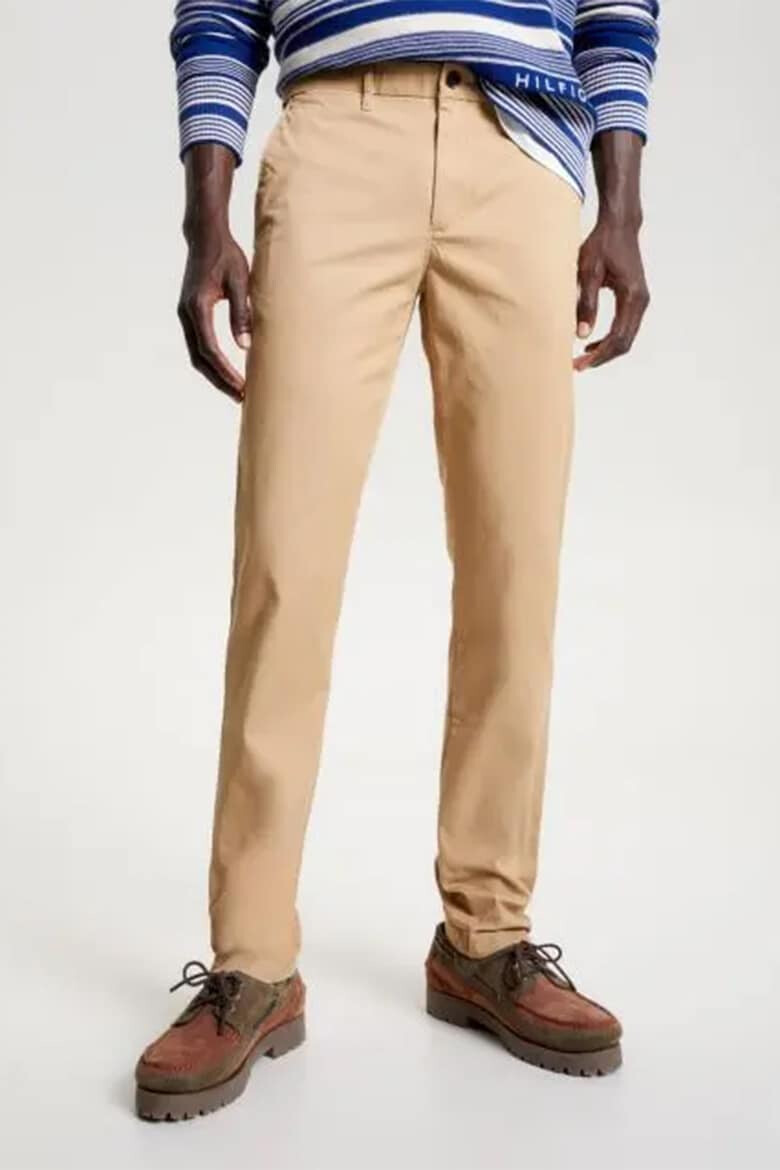 Tommy Hilfiger Pantaloni slim fit din amestec de bumbac organici Bleecker - Pled.ro