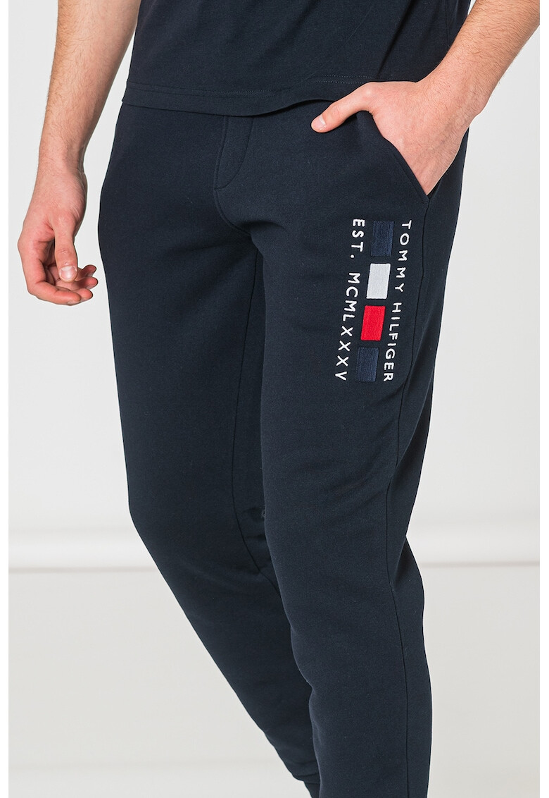 Tommy Hilfiger Pantaloni sport din amestec de bumbac organic cu logo - Pled.ro