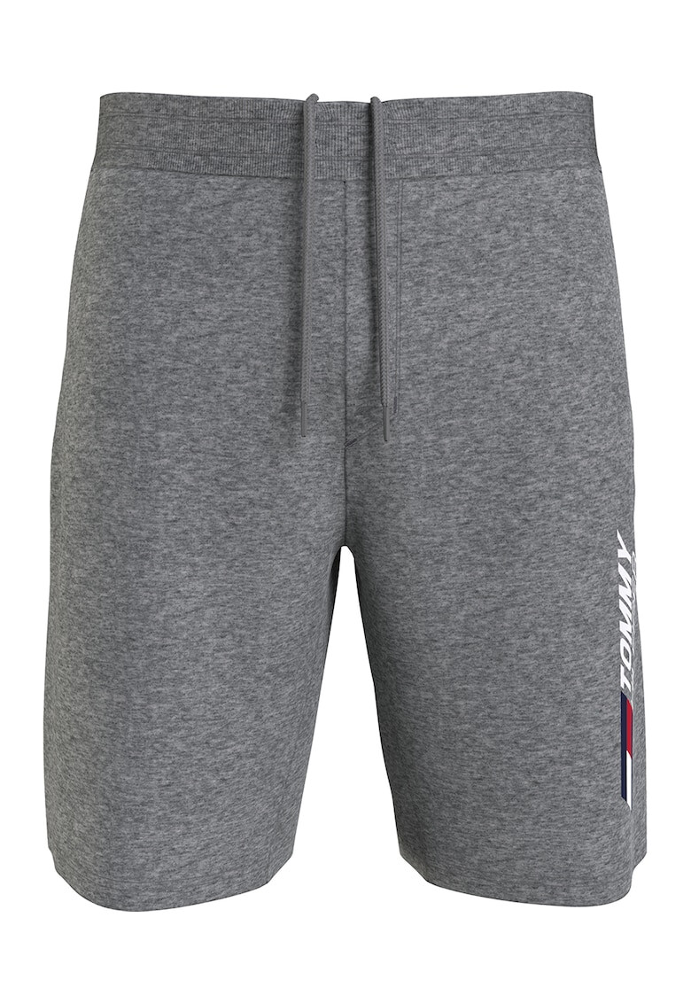 Tommy Hilfiger Pantaloni sport scurti din bumbac organic cu imprimeu logo pentru fitness - Pled.ro