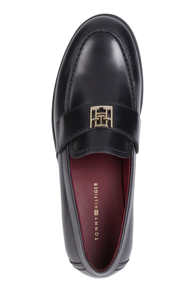 Tommy Hilfiger Pantofi loafer de piele cu detalii monograma metalice - Pled.ro