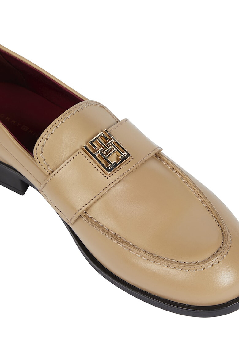 Tommy Hilfiger Pantofi loafer de piele cu detalii monograma metalice - Pled.ro