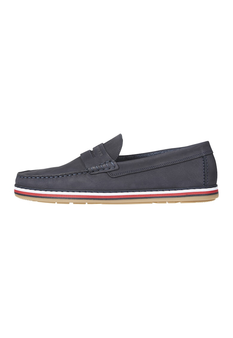 Tommy Hilfiger Pantofi loafer de piele cu detaliu in dungi - Pled.ro