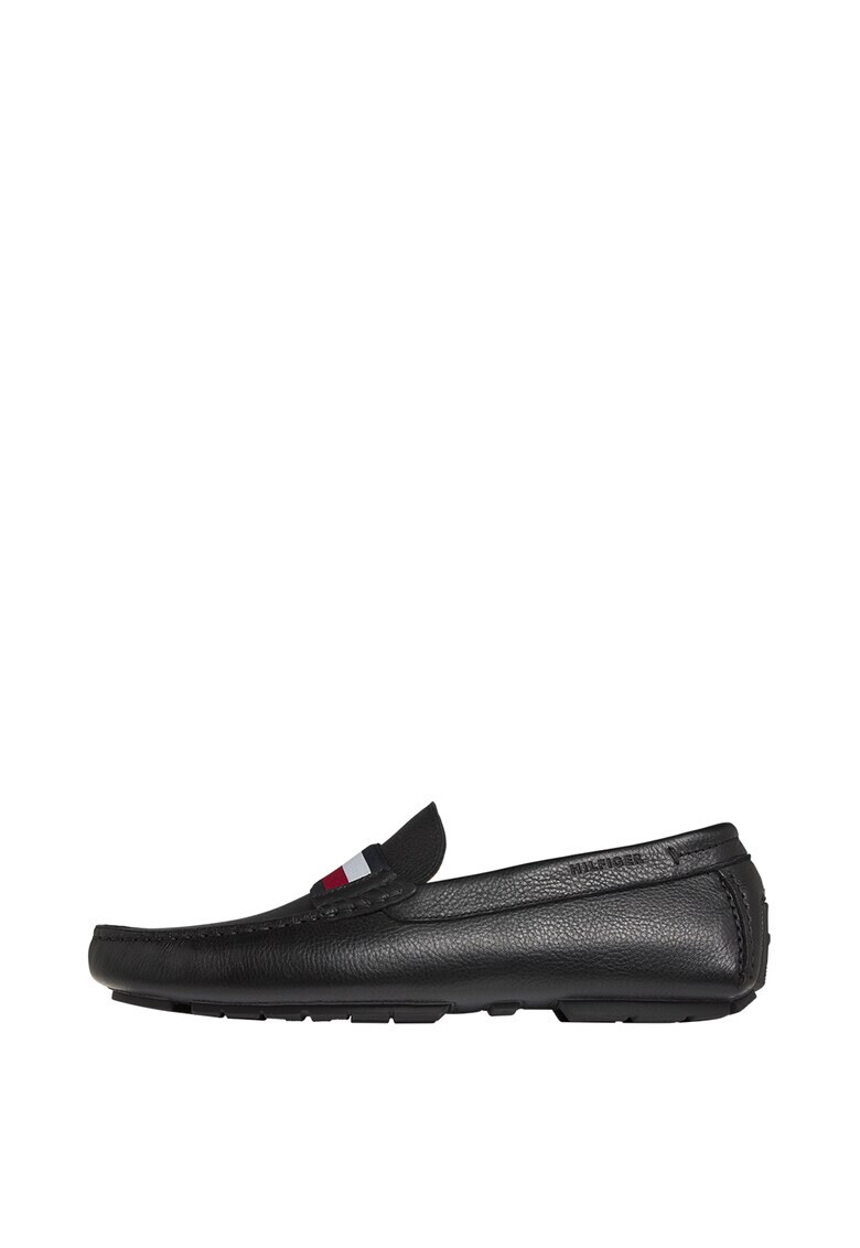 Tommy Hilfiger Pantofi loafer de piele cu garnitura de panza cu logo - Pled.ro