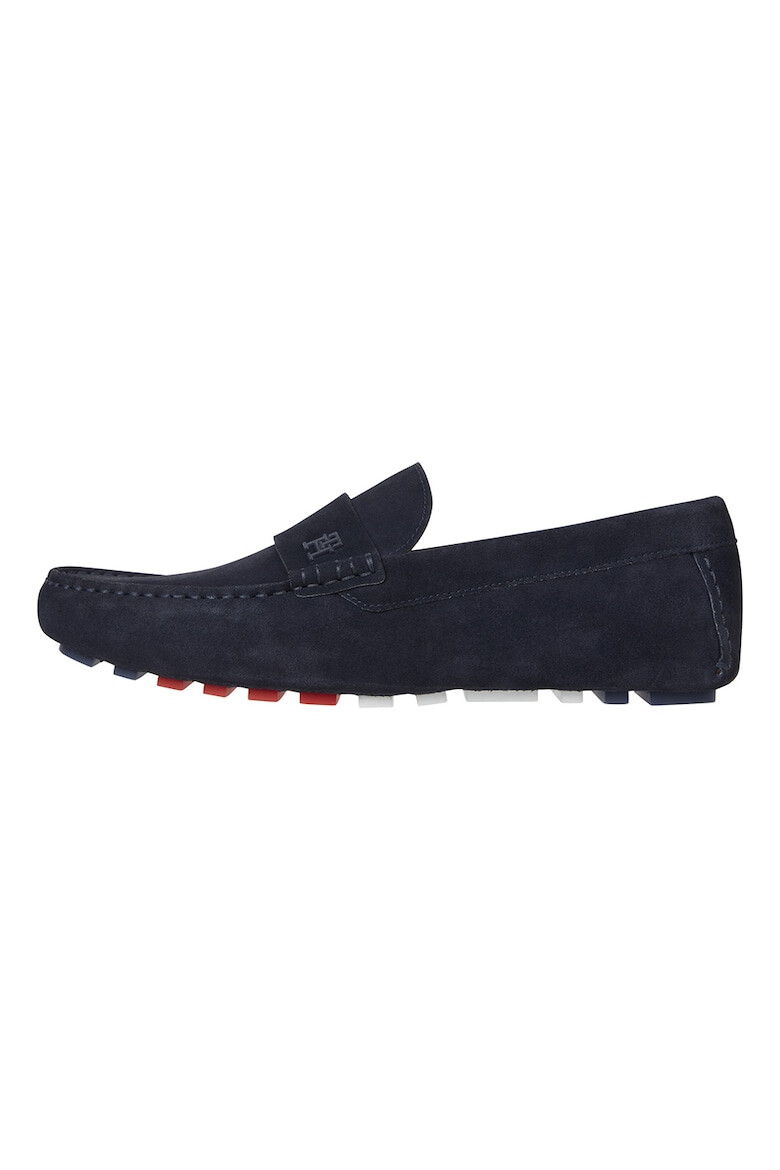 Tommy Hilfiger Pantofi loafer de piele intoarsa cu logo - Pled.ro