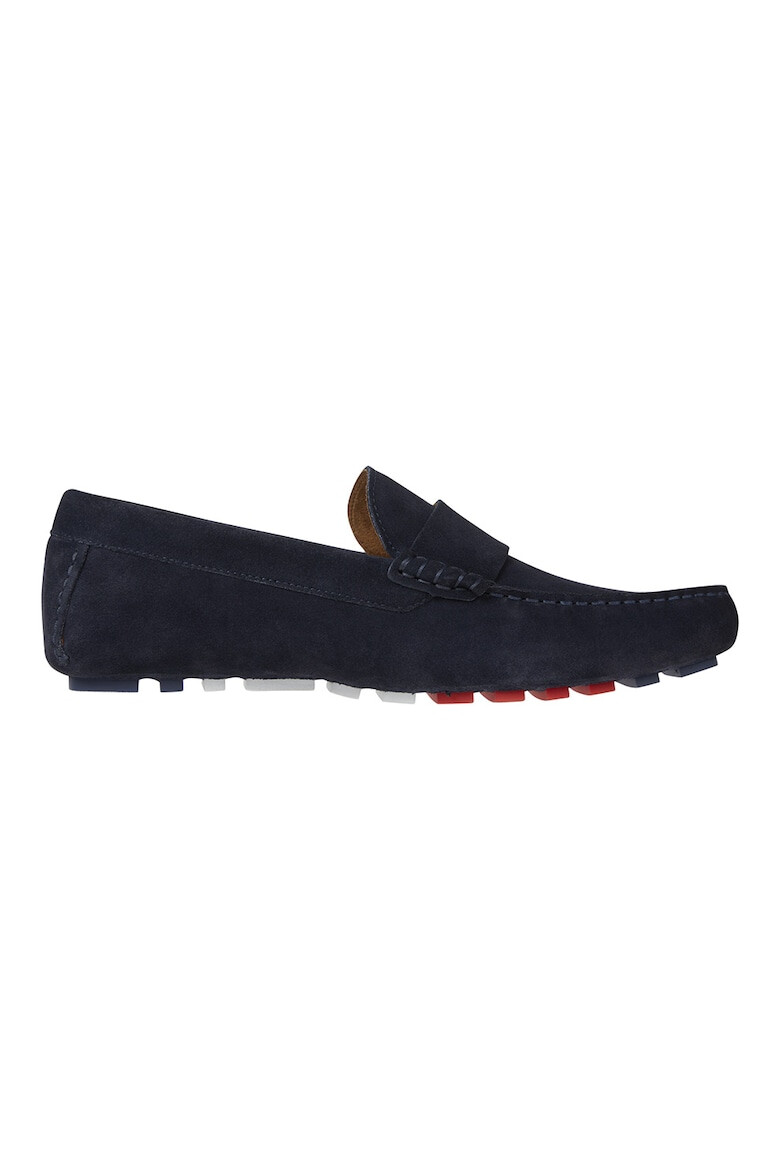 Tommy Hilfiger Pantofi loafer de piele intoarsa cu logo - Pled.ro