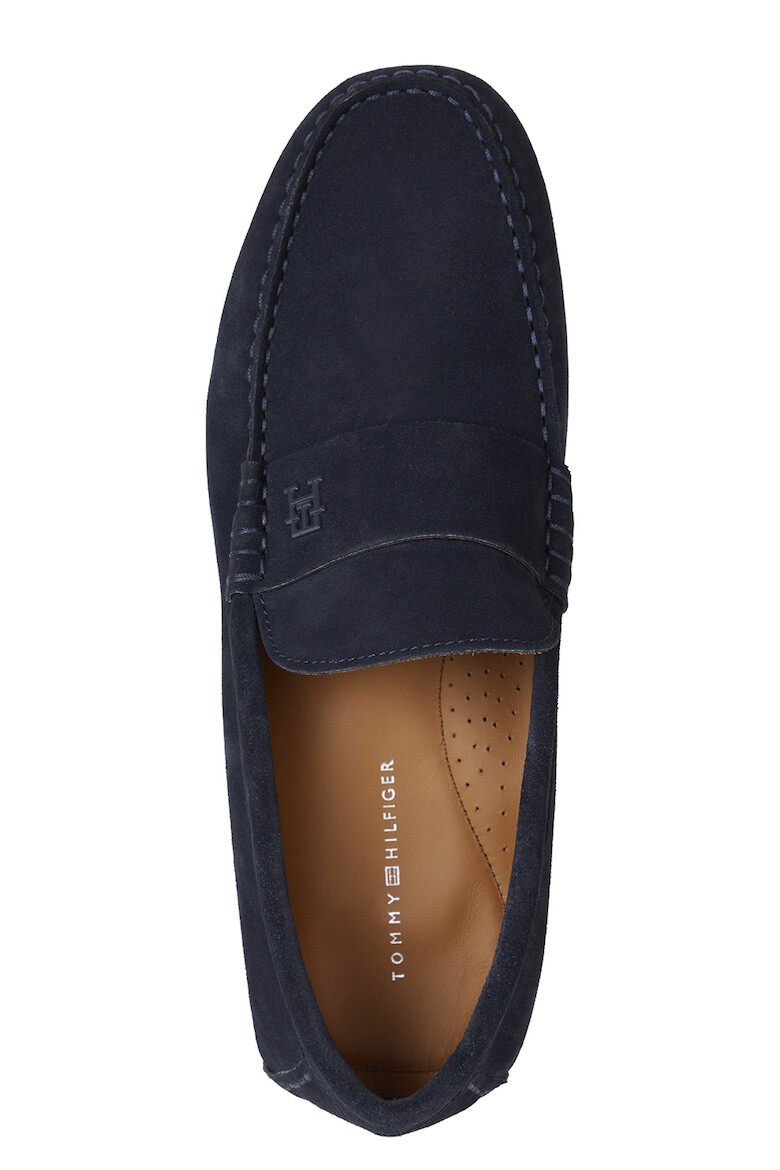 Tommy Hilfiger Pantofi loafer de piele intoarsa cu logo - Pled.ro