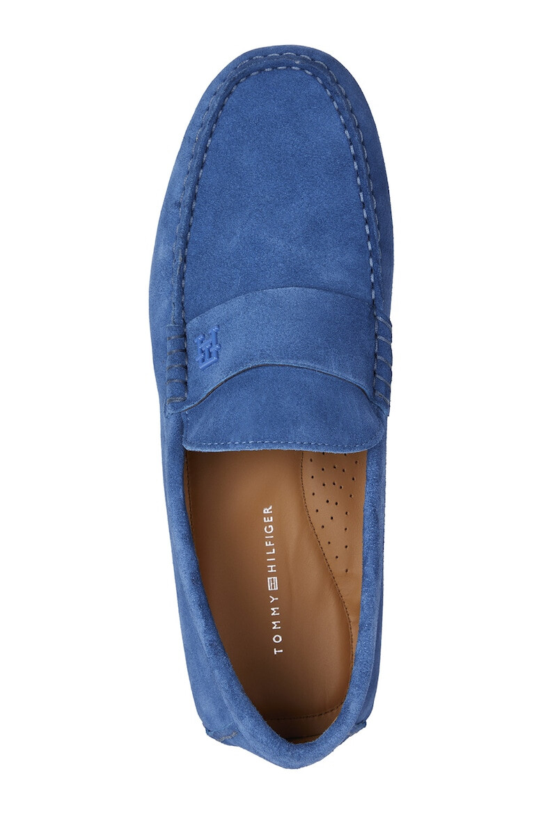 Tommy Hilfiger Pantofi loafer de piele intoarsa cu logo - Pled.ro